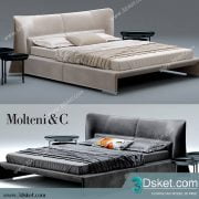 3D Model Bed Free Download Giường 023