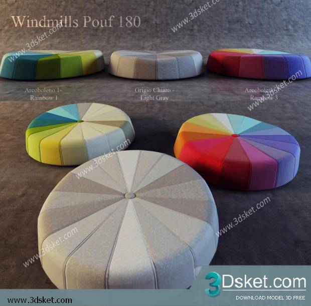 3D Model Other Soft Seating Free Download Ghế mềm 009