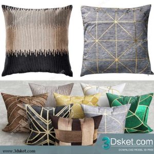 Free Download Pillows 3D Model 018 Gối