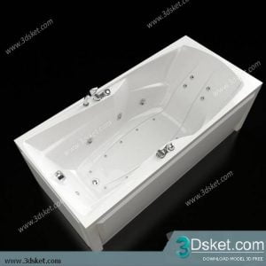 Free Download Bathtub 3D Model Bồn Tắm 025