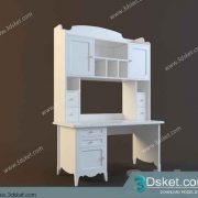 Free Download Table Chair Children 3D Model Bàn Ghế 024