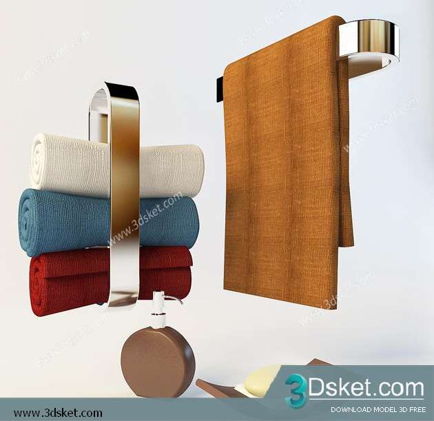 Free Download Mirror 3D Model Bộ Trang Trí 015