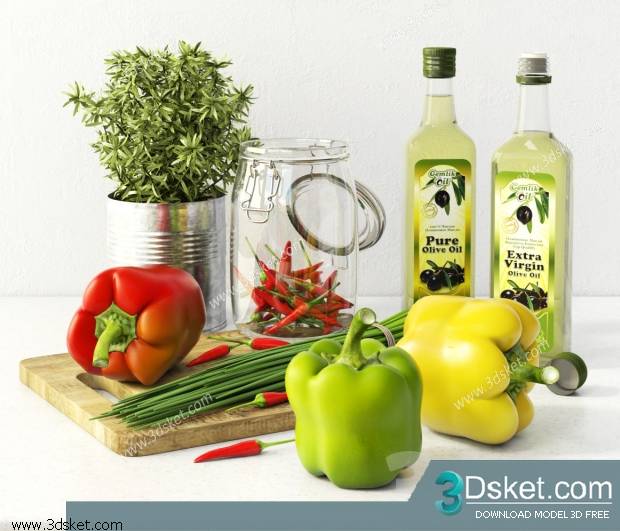 Free3D Download Food And Drinks 3D Model 043