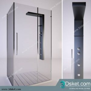 Free Download Shower 3D Model Tắm Đứng 004