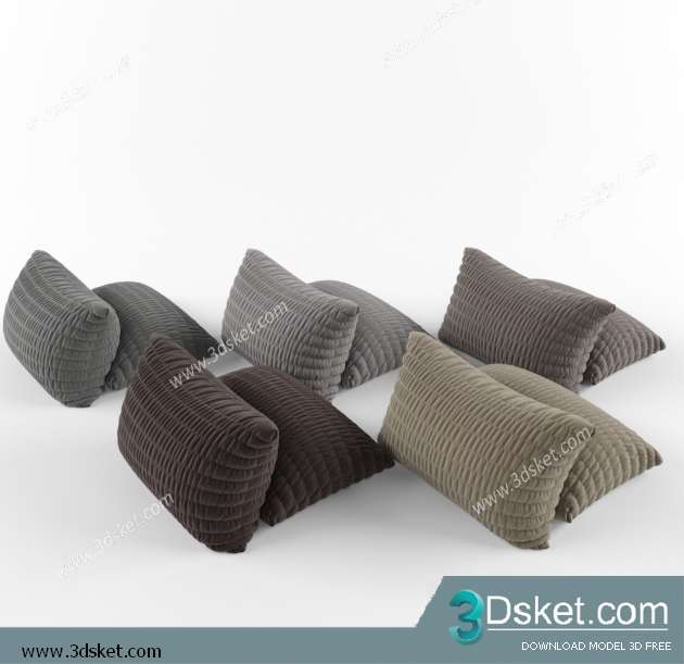 Free Download Pillows 3D Model 021 Gối