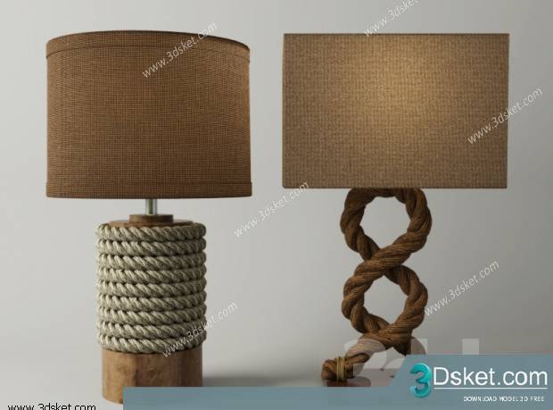 Free Download Table Lamp 3D Model 001