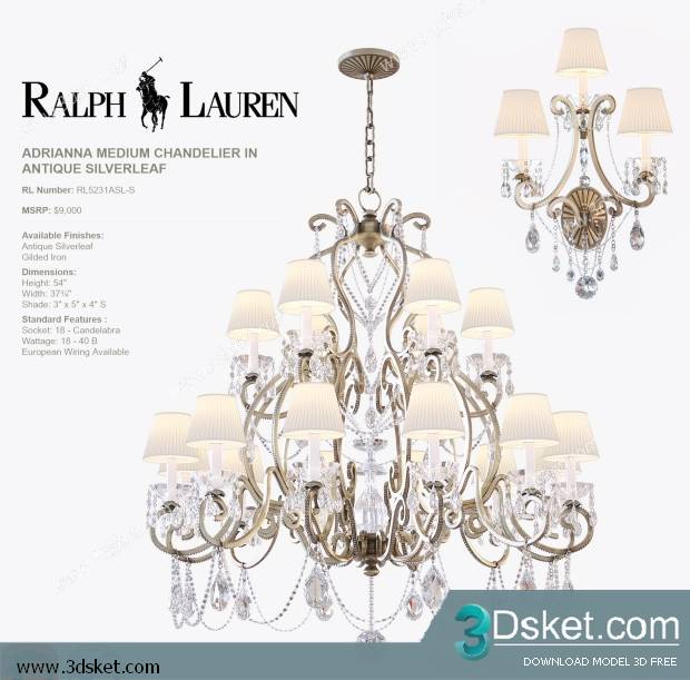 Free Download Ceiling Light 3D Model 0440