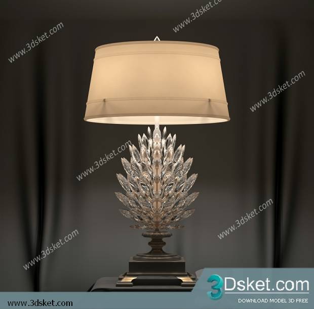 Free Download Table Lamp 3D Model 016