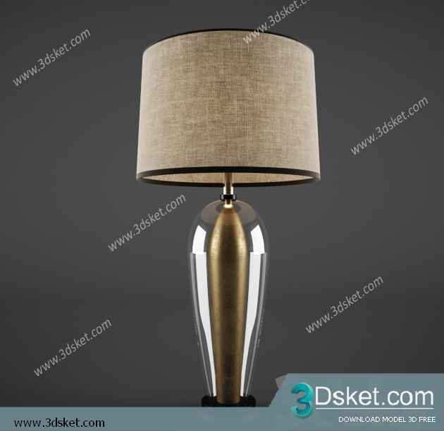 Free Download Table Lamp 3D Model 0136