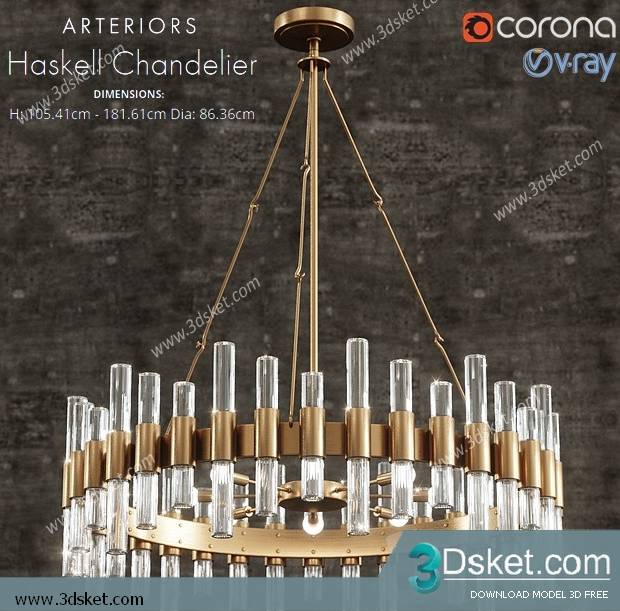 Free Download Ceiling Light 3D Model 0441