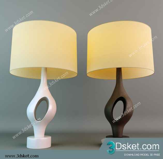 Free Download Table Lamp 3D Model 0137