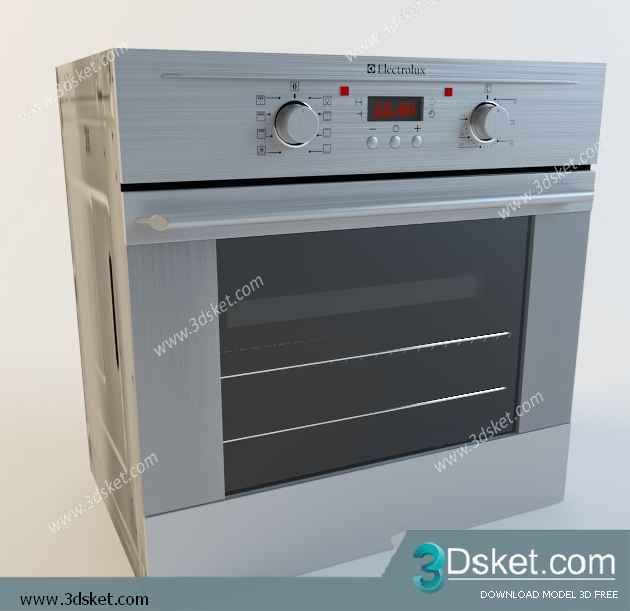 Free Download Kitchen Appliance 3D Model 073