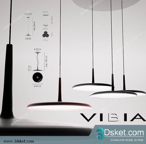 Free Download Ceiling Light 3D Model 0442