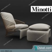3D Model Arm Chair Free Download 399