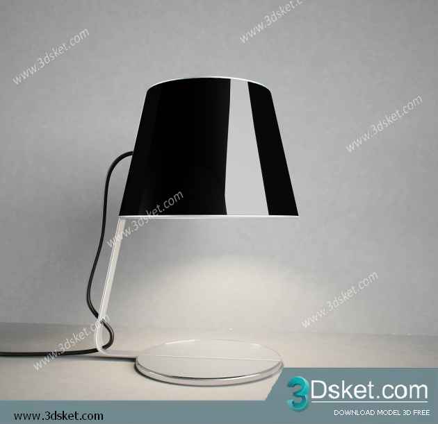 Free Download Table Lamp 3D Model 074