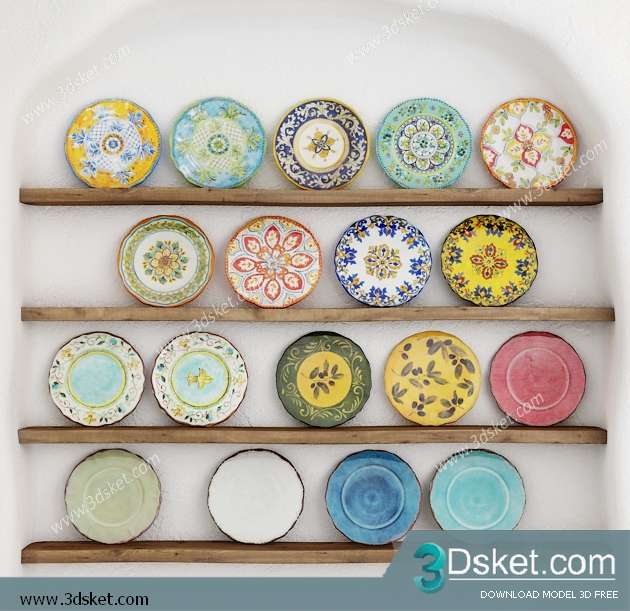 Free Download Decorative set 3D Model 079