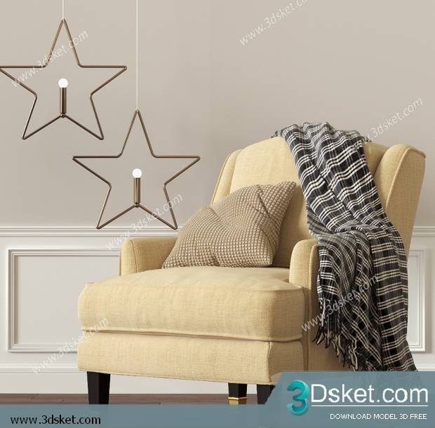 3D Model Arm Chair Free Download 404