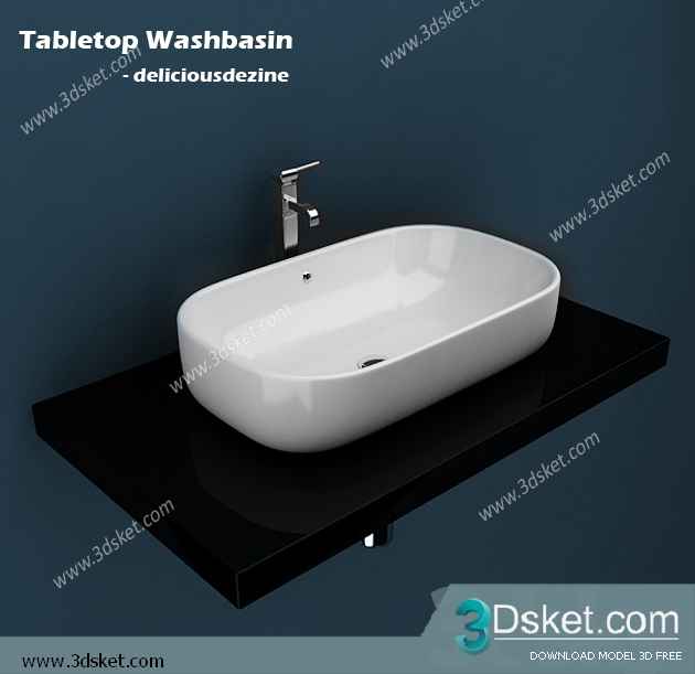 Free Download Wash Basin 3D Model 090