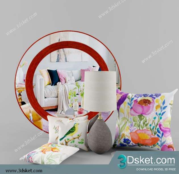 Free Download Decorative set 3D Model 080