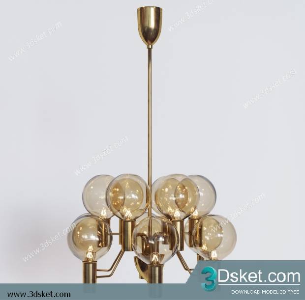 Free Download Ceiling Light 3D Model 0446