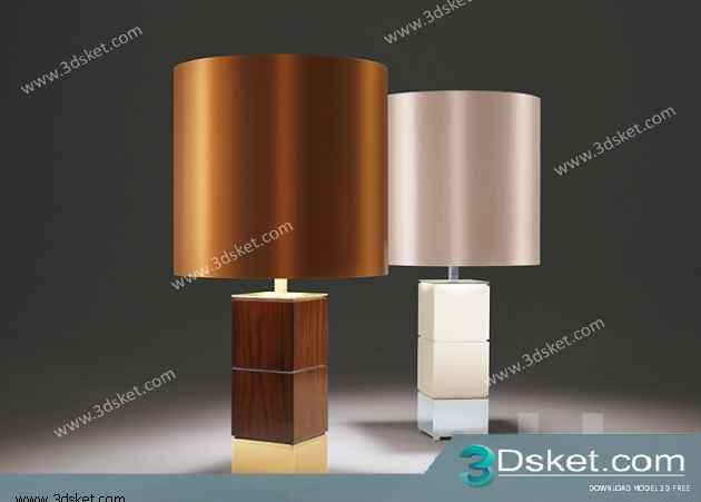 Free Download Table Lamp 3D Model 075