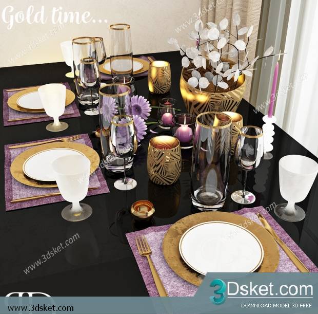 Free Download 3D Models Tableware Kitchen 0229