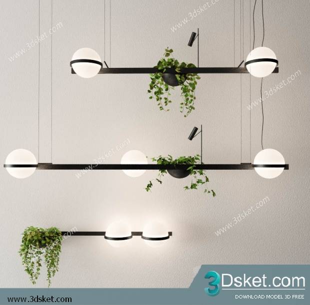 Free Download Ceiling Light 3D Model 0448