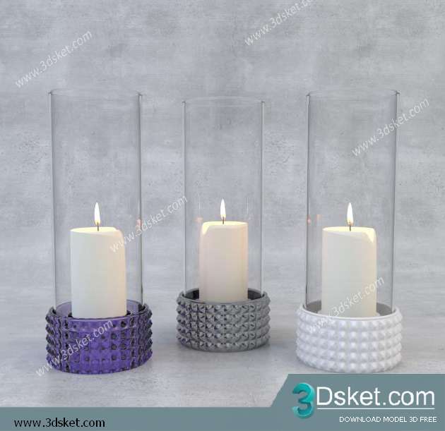 Free Download Decorative set 3D Model 082