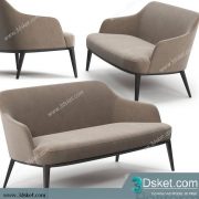3D Model Arm Chair Free Download 420