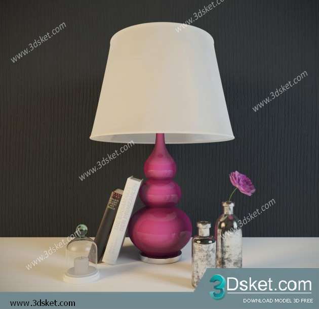 Free Download Decorative set 3D Model 083