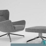 3D Model Arm Chair Free Download 086