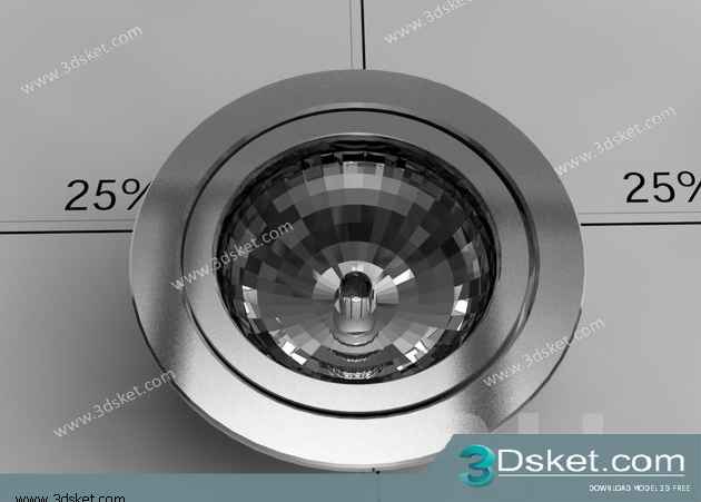 Free Download Spot Light 3D Model 033