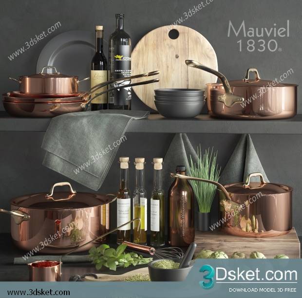Free Download 3D Models Tableware Kitchen 0235