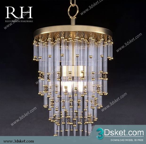Free Download Ceiling Light 3D Model 0452