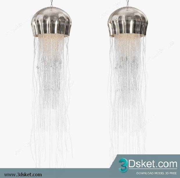 Free Download Ceiling Light 3D Model 0453