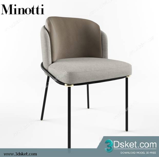 3D Model Arm Chair Free Download 426