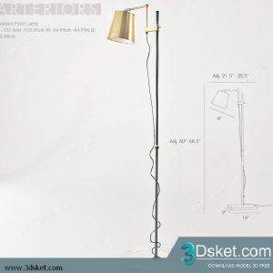 Free Download Floor Lamp 3D Model 063