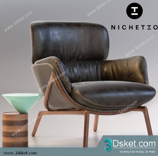 3D Model Arm Chair Free Download 427