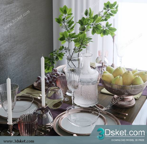 Free Download 3D Models Tableware Kitchen 0238