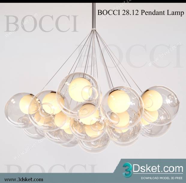 Free Download Ceiling Light 3D Model 0446