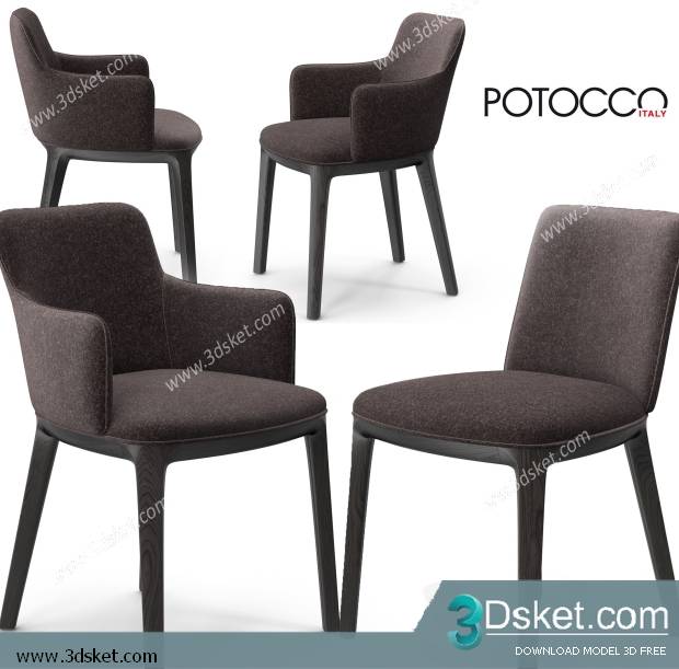 3D Model Arm Chair Free Download 430