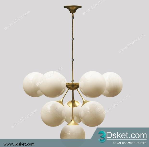Free Download Ceiling Light 3D Model 0447