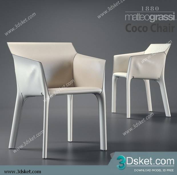 3D Model Arm Chair Free Download 433