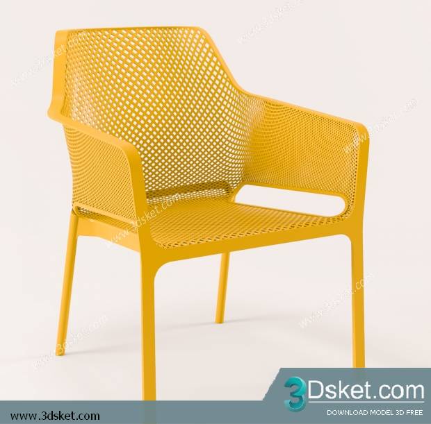3D Model Arm Chair Free Download 437