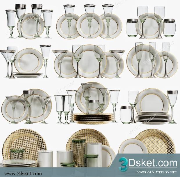 Free Download 3D Models Tableware Kitchen 0241