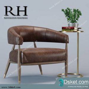 3D Model Arm Chair Free Download 439