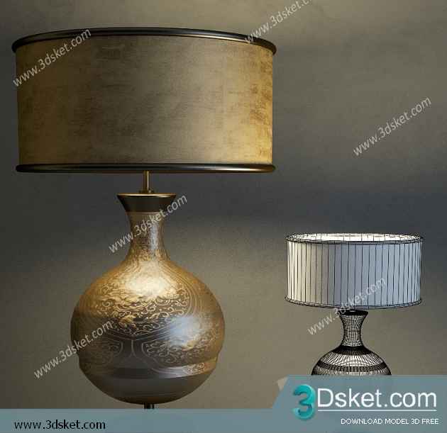 Free Download Table Lamp 3D Model 0140