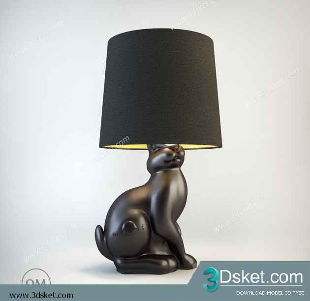 Free Download Table Lamp 3D Model 078