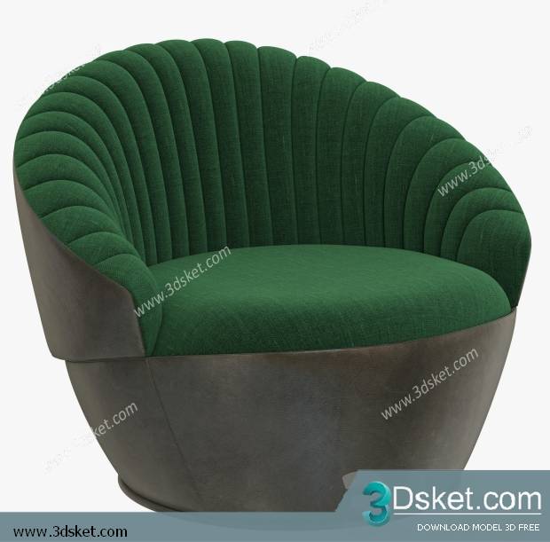 3D Model Arm Chair Free Download 445