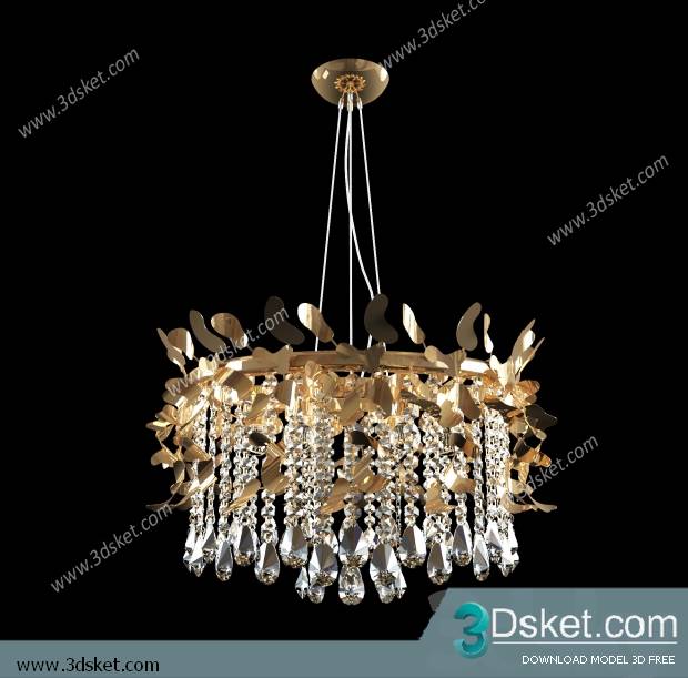 Free Download Ceiling Light 3D Model 0455